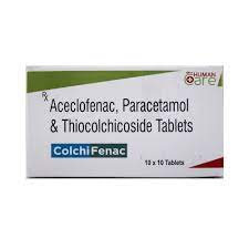 Thiocolchicoside, Aceclofenac Paracetamol Tablets